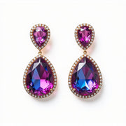Handcrafted Upcycled Silk Statement Earrings