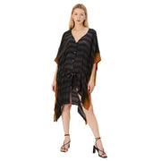Pure Silk Hand Block Print Long Kimono Shrug (Free Size)