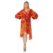 Pure Crepe Silk Long Kaftan (X-Large)