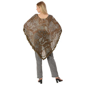 Georgette Poncho,Upcycled Free Size (Free Size)