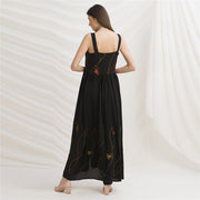 Pure Crepe Silk Sweetheart Long Dress