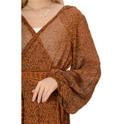 Pure Georgette Silk Long Shrug (Free Size)