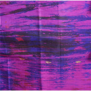 Pure Silk Artisan Tie & Dye Long Kaftan Dress (Adjustable Waist Belt)