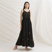 Pure Crepe Silk Sweetheart Long Dress