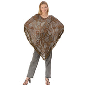Georgette Poncho,Upcycled Free Size (Free Size)