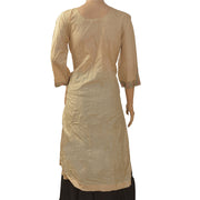 Pure Silk Kalamkari Print Long Kurta (Large)