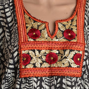Cotton Embroidered Short Kaftan Top (Free Size)