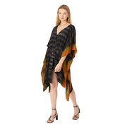 Pure Crepe Silk Long Kaftan Free Size (Free Size)