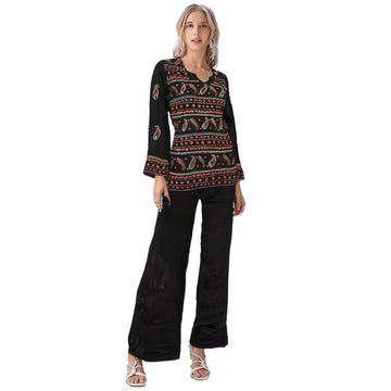 Party Wear Short Kurta Top (Large)
