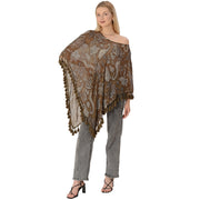 Georgette Poncho,Upcycled Free Size (Free Size)