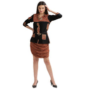 Pure Crepe Silk Skirt With Blazer Co-Ord Set (Medium)