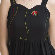Pure Crepe Silk Sweetheart Long Dress