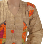Pure Cotton A-Line Long Kurta (Small)