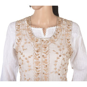 Net Mesh Handmade Fashion Style Long Kurta (Medium)